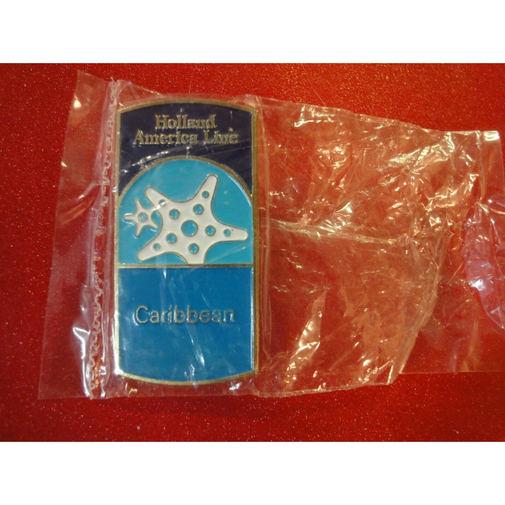Holland America Line Caribbean 1.75" metal pin new in plastic